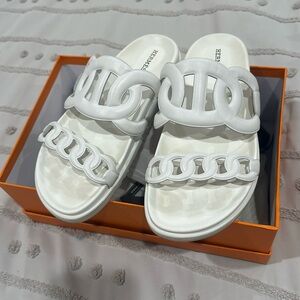 Women sandals extra Nappa lamb 385 blanc